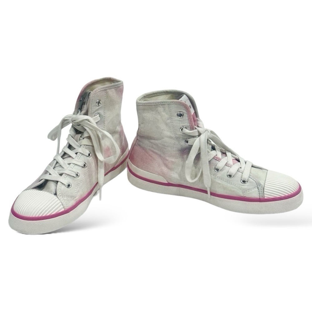 ISABEL Marant Benkeen Women’s Tie Dye Ombre Canvas High Top Sneakers Size 8 - Picture 7 of 13